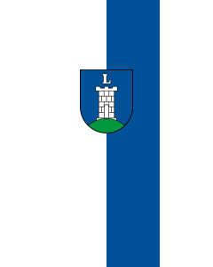 Flag: Loßburg | portrait flag | 3.5m² | 38sqft | 300x120cm | 10x4ft