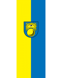 Vertical Hanging Beam Flag: Bad Krozingen |  portrait flag | 6m² | 64sqft | 400x150cm | 13x5ft 