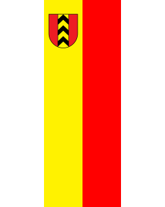 Vertical Hanging Beam Flag: Badenweiler |  portrait flag | 6m² | 64sqft | 400x150cm | 13x5ft 