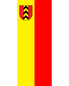 Vertical Hanging Swivel Crossbar Banner Flag: Badenweiler |  portrait flag | 3.5m² | 38sqft | 300x120cm | 10x4ft 