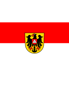 Flag: Breisach am Rhein |  landscape flag | 1.35m² | 14.5sqft | 90x150cm | 3x5ft 