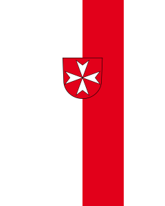 Vertical Hanging Swivel Crossbar Banner Flag: Heitersheim | portrait flag | 3.5m² | 38sqft | 300x120cm | 10x4ft