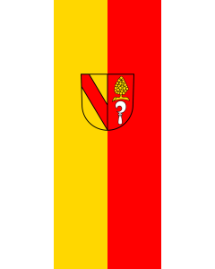 Flag: Ihringen | portrait flag | 3.5m² | 38sqft | 300x120cm | 10x4ft