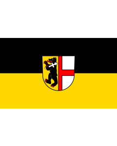 Flag: Kirchzarten |  landscape flag | 1.35m² | 14.5sqft | 90x150cm | 3x5ft 