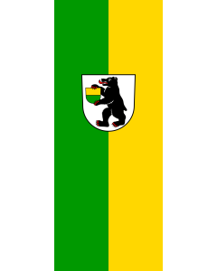 Flag: Merzhausen | portrait flag | 3.5m² | 38sqft | 300x120cm | 10x4ft