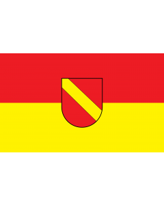 Flag: Neuenburg am Rhein |  landscape flag | 1.35m² | 14.5sqft | 90x150cm | 3x5ft 