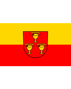 Flag: Pfaffenweiler |  landscape flag | 1.35m² | 14.5sqft | 90x150cm | 3x5ft 