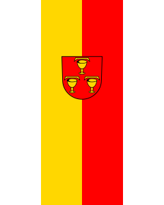 Bandiera: Pfaffenweiler | bandiera ritratto | 3,5&nbsp;m² | 300&nbsp;×&nbsp;120&nbsp;cm 