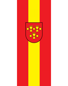 Flag: Staufen im Breisgau |  portrait flag | 3.5m² | 38sqft | 300x120cm | 10x4ft 