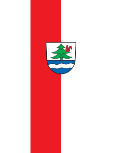 Flag: Titisee-Neustadt | portrait flag | 3.5m² | 38sqft | 300x120cm | 10x4ft