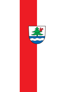 Flag: Titisee-Neustadt | portrait flag | 6m² | 64sqft | 400x150cm | 13x5ft