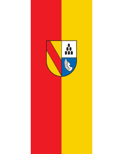 Vertical Hanging Swivel Crossbar Banner Flag: Emmendingen (Kreis) |  portrait flag | 3.5m² | 38sqft | 300x120cm | 10x4ft 