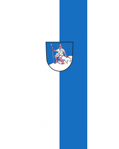 Vertical Hanging Beam Flag: Biederbach |  portrait flag | 6m² | 64sqft | 400x150cm | 13x5ft 