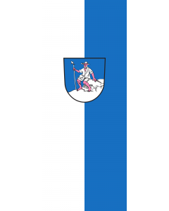 Vertical Hanging Swivel Crossbar Banner Flag: Biederbach |  portrait flag | 3.5m² | 38sqft | 300x120cm | 10x4ft 