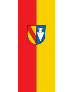 Flag: Denzlingen |  portrait flag | 3.5m² | 38sqft | 300x120cm | 10x4ft 