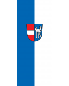 Vertical Hanging Beam Flag: Endingen am Kaiserstuhl |  portrait flag | 3.5m² | 38sqft | 300x120cm | 10x4ft 