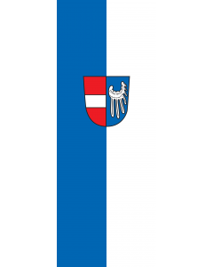 Vertical Hanging Beam Flag: Endingen am Kaiserstuhl |  portrait flag | 6m² | 64sqft | 400x150cm | 13x5ft 