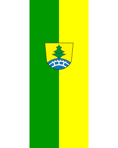 Flag: Gutach im Breisgau |  portrait flag | 3.5m² | 38sqft | 300x120cm | 10x4ft 