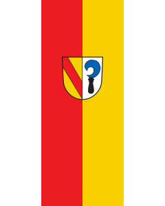 Vertical Hanging Swivel Crossbar Banner Flag: Malterdingen |  portrait flag | 3.5m² | 38sqft | 300x120cm | 10x4ft 