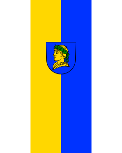 Flag: Riegel am Kaiserstuhl |  portrait flag | 3.5m² | 38sqft | 300x120cm | 10x4ft 
