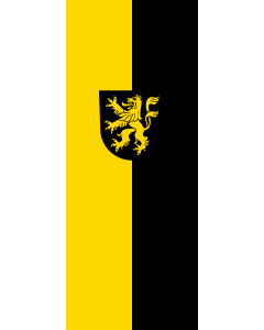 Flag: Sasbach am Kaiserstuhl | portrait flag | 3.5m² | 38sqft | 300x120cm | 10x4ft