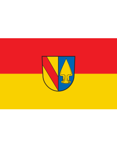 Flag: Teningen |  landscape flag | 1.35m² | 14.5sqft | 90x150cm | 3x5ft 