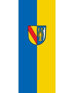 Vertical Hanging Swivel Crossbar Banner Flag: Vörstetten |  portrait flag | 3.5m² | 38sqft | 300x120cm | 10x4ft 