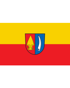 Flag: Wyhl am Kaiserstuhl |  landscape flag | 1.35m² | 14.5sqft | 90x150cm | 3x5ft 