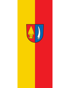 Flag: Wyhl am Kaiserstuhl |  portrait flag | 3.5m² | 38sqft | 300x120cm | 10x4ft 