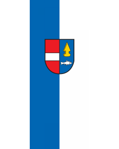 Vertical Hanging Swivel Crossbar Banner Flag: Rheinhausen |  portrait flag | 3.5m² | 38sqft | 300x120cm | 10x4ft 