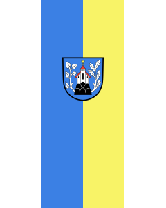 Vertical Hanging Swivel Crossbar Banner Flag: Waldkirch |  portrait flag | 3.5m² | 38sqft | 300x120cm | 10x4ft 
