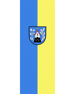 Flag: Waldkirch |  portrait flag | 6m² | 64sqft | 400x150cm | 13x5ft 