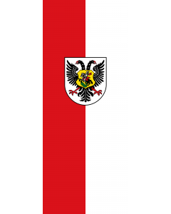 Vertical Hanging Swivel Crossbar Banner Flag: Ortenaukreis (Kreis) |  portrait flag | 3.5m² | 38sqft | 300x120cm | 10x4ft 