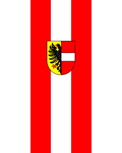 Vertical Hanging Beam Flag: Achern |  portrait flag | 3.5m² | 38sqft | 300x120cm | 10x4ft 