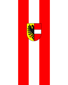 Vertical Hanging Beam Flag: Achern |  portrait flag | 6m² | 64sqft | 400x150cm | 13x5ft 