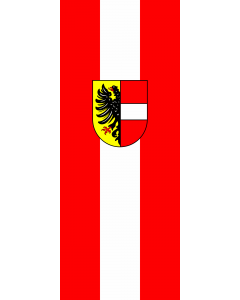 Vertical Hanging Swivel Crossbar Banner Flag: Achern |  portrait flag | 3.5m² | 38sqft | 300x120cm | 10x4ft 