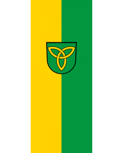Vertical Hanging Swivel Crossbar Banner Flag: Hohberg |  portrait flag | 3.5m² | 38sqft | 300x120cm | 10x4ft 