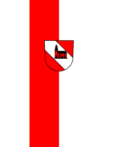 Flag: Kappelrodeck | portrait flag | 3.5m² | 38sqft | 300x120cm | 10x4ft