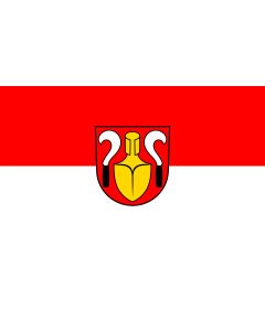 Flag: Kippenheim |  landscape flag | 1.35m² | 14.5sqft | 90x150cm | 3x5ft 