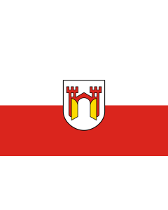 Flag: Offenburg |  landscape flag | 1.35m² | 14.5sqft | 90x150cm | 3x5ft 