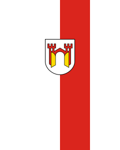 Flag: Offenburg | portrait flag | 3.5m² | 38sqft | 300x120cm | 10x4ft