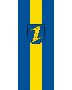 Vertical Hanging Swivel Crossbar Banner Flag: Wolfach |  portrait flag | 3.5m² | 38sqft | 300x120cm | 10x4ft 