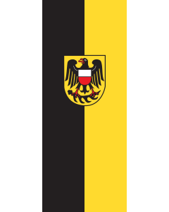 Vertical Hanging Beam Flag: Rottweil (Kreis) | portrait flag | 3.5m² | 38sqft | 300x120cm | 10x4ft