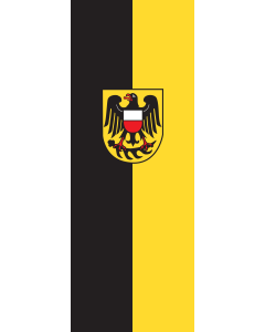 Vertical Hanging Beam Flag: Rottweil (Kreis) | portrait flag | 6m² | 64sqft | 400x150cm | 13x5ft