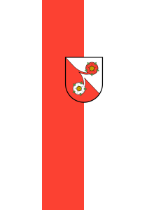 Flag: Dunningen |  portrait flag | 3.5m² | 38sqft | 300x120cm | 10x4ft 