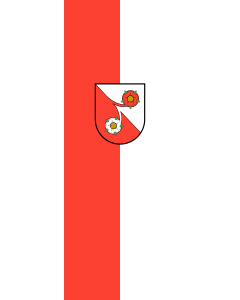 Flag: Dunningen |  portrait flag | 6m² | 64sqft | 400x150cm | 13x5ft 