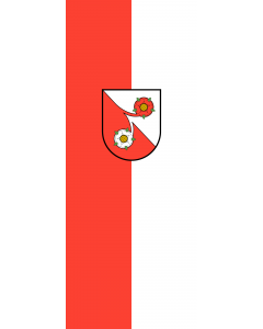 Vertical Hanging Swivel Crossbar Banner Flag: Dunningen |  portrait flag | 3.5m² | 38sqft | 300x120cm | 10x4ft 