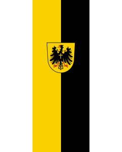 Vertical Hanging Swivel Crossbar Banner Flag: Rottweil |  portrait flag | 6m² | 64sqft | 400x150cm | 13x5ft 