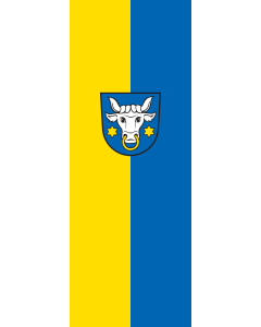 Vertical Hanging Beam Flag: Schenkenzell |  portrait flag | 6m² | 64sqft | 400x150cm | 13x5ft 