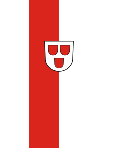 Vertical Hanging Beam Flag: Schiltach |  portrait flag | 3.5m² | 38sqft | 300x120cm | 10x4ft 